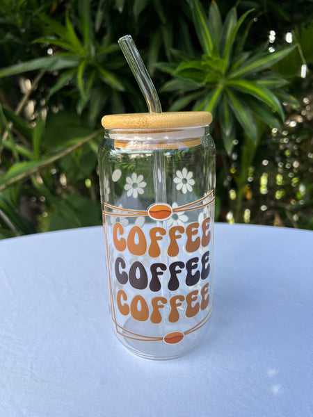 Glass Tumbler - Coffee