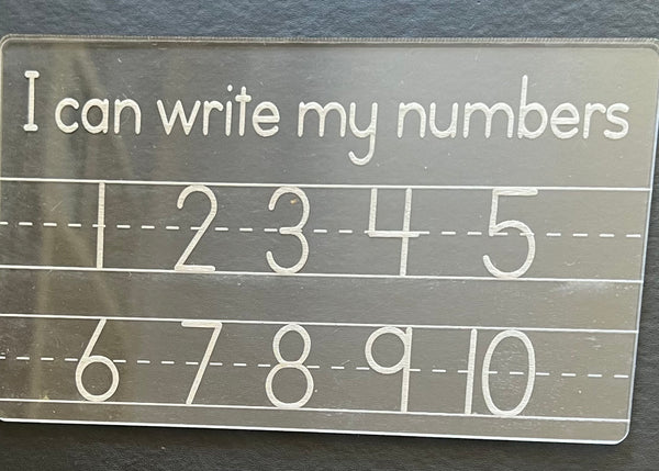 Trace Board - Numbers