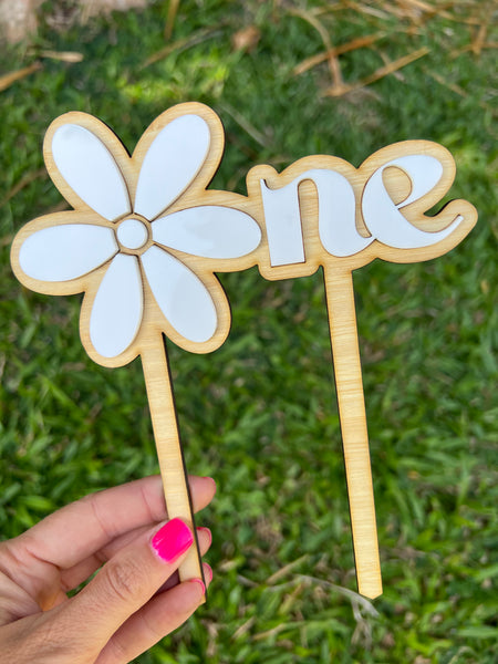 Daisy One - Cake Topper